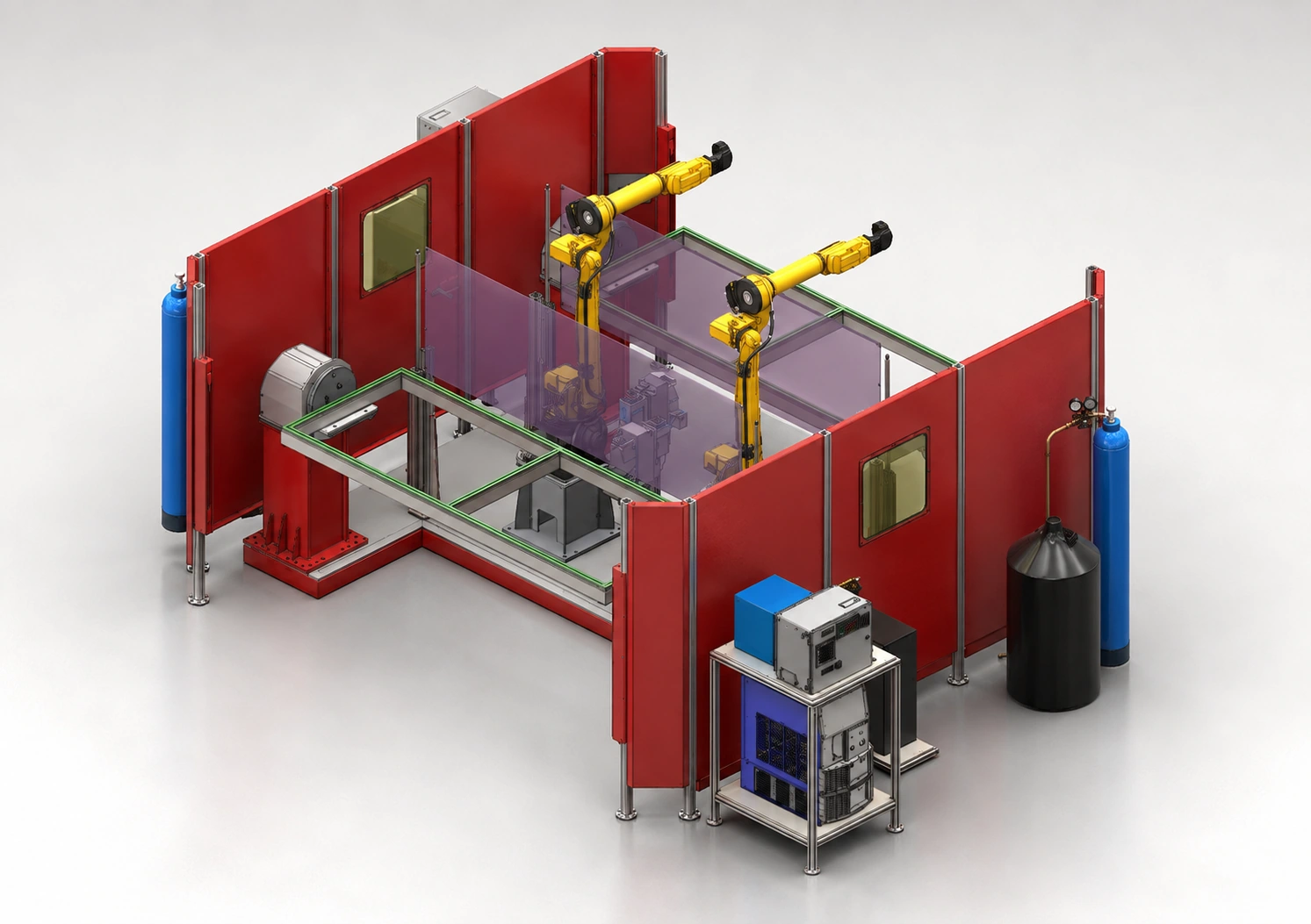 Çift robotlu çalışma hücresi — GR.SYS.5.MA